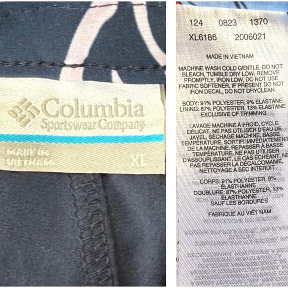 Columbia Blue Floral Tidal Sands II Skort NEW XL - Picture 4 of 7